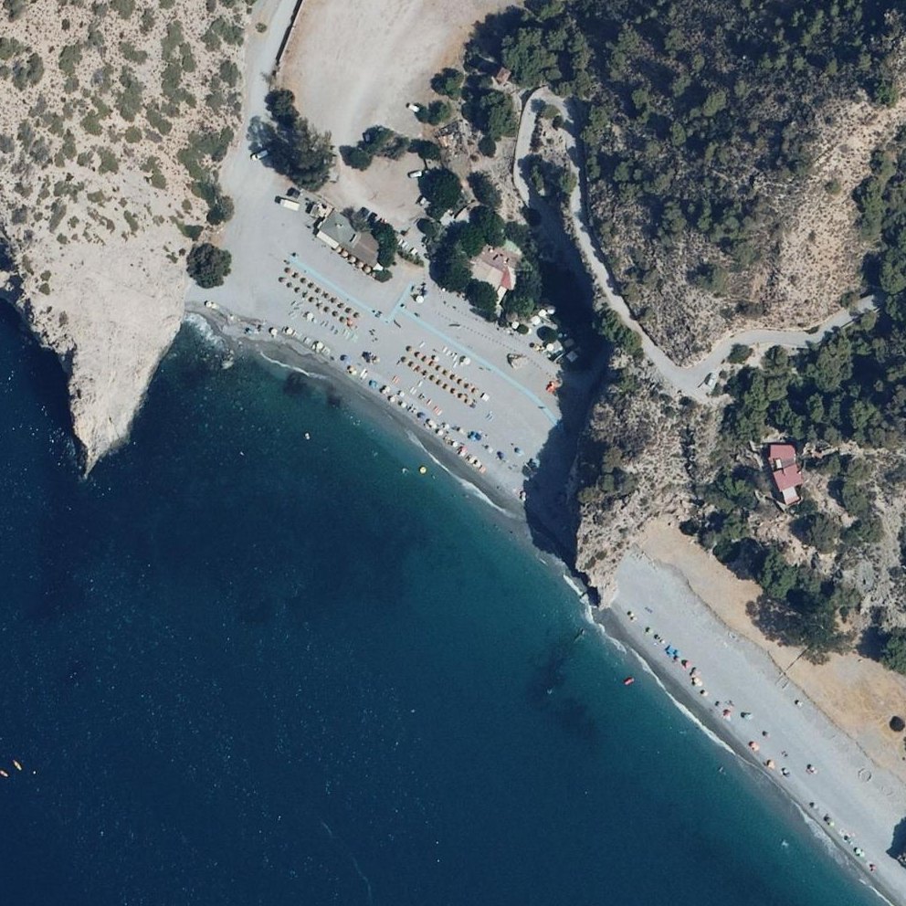 Aerial map of Beach Cantarriján
