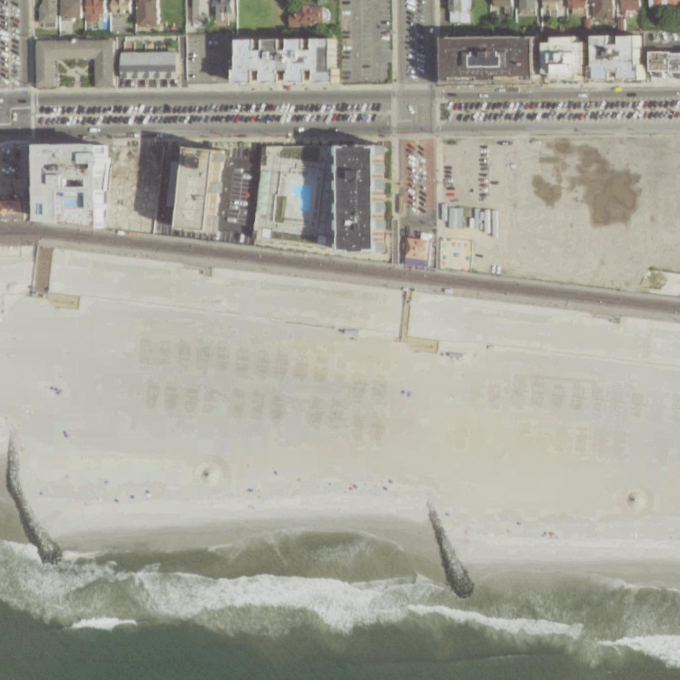Aerial map of Beach Comfort