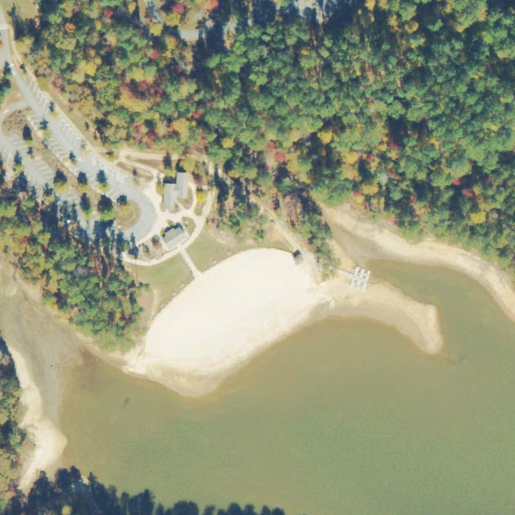 Aerial map of Beach @ Don Carter