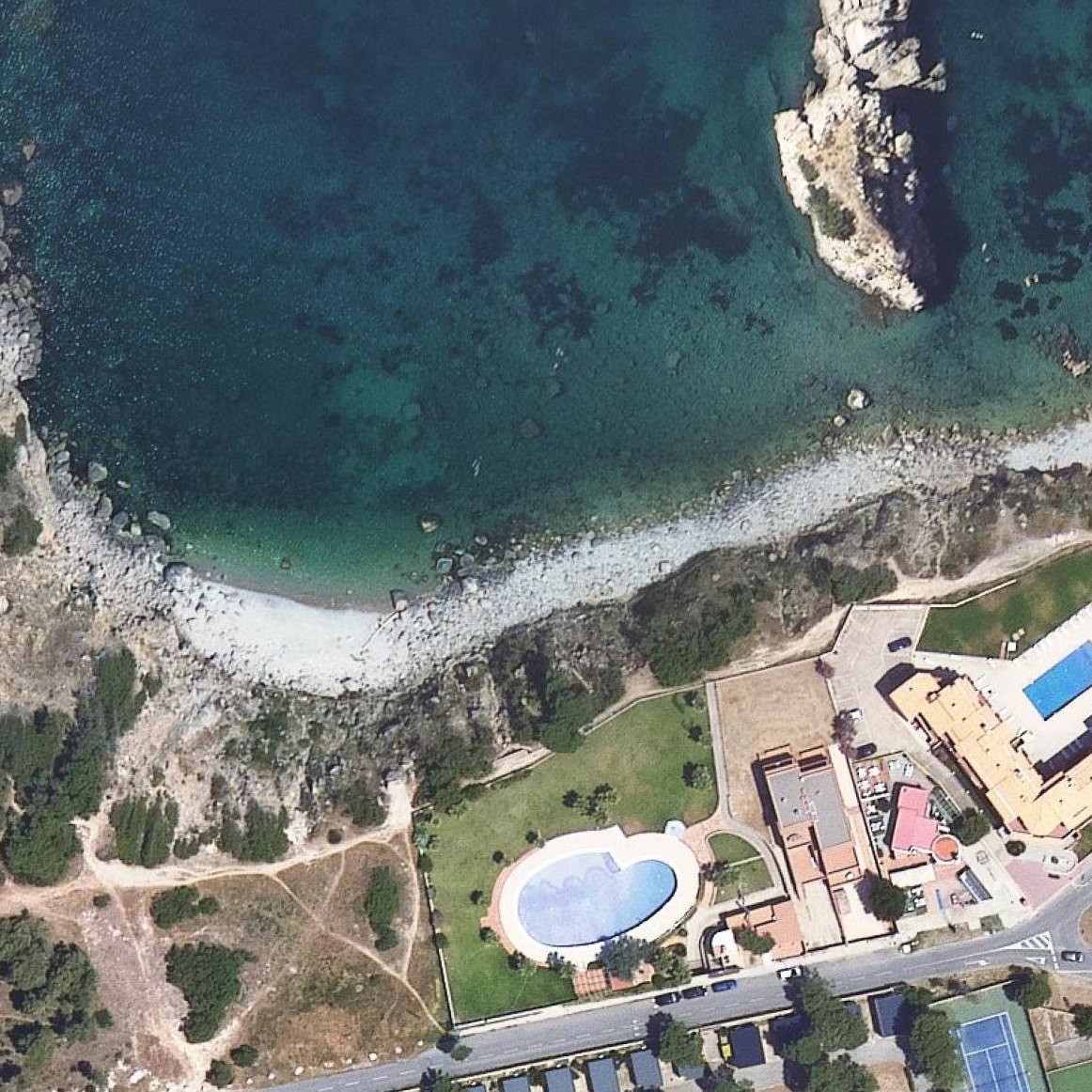 Aerial map of Beach Illa Mateua