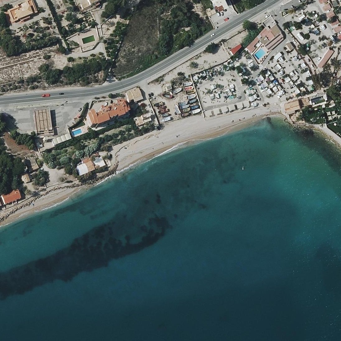 Aerial map of Beach in Alicante
