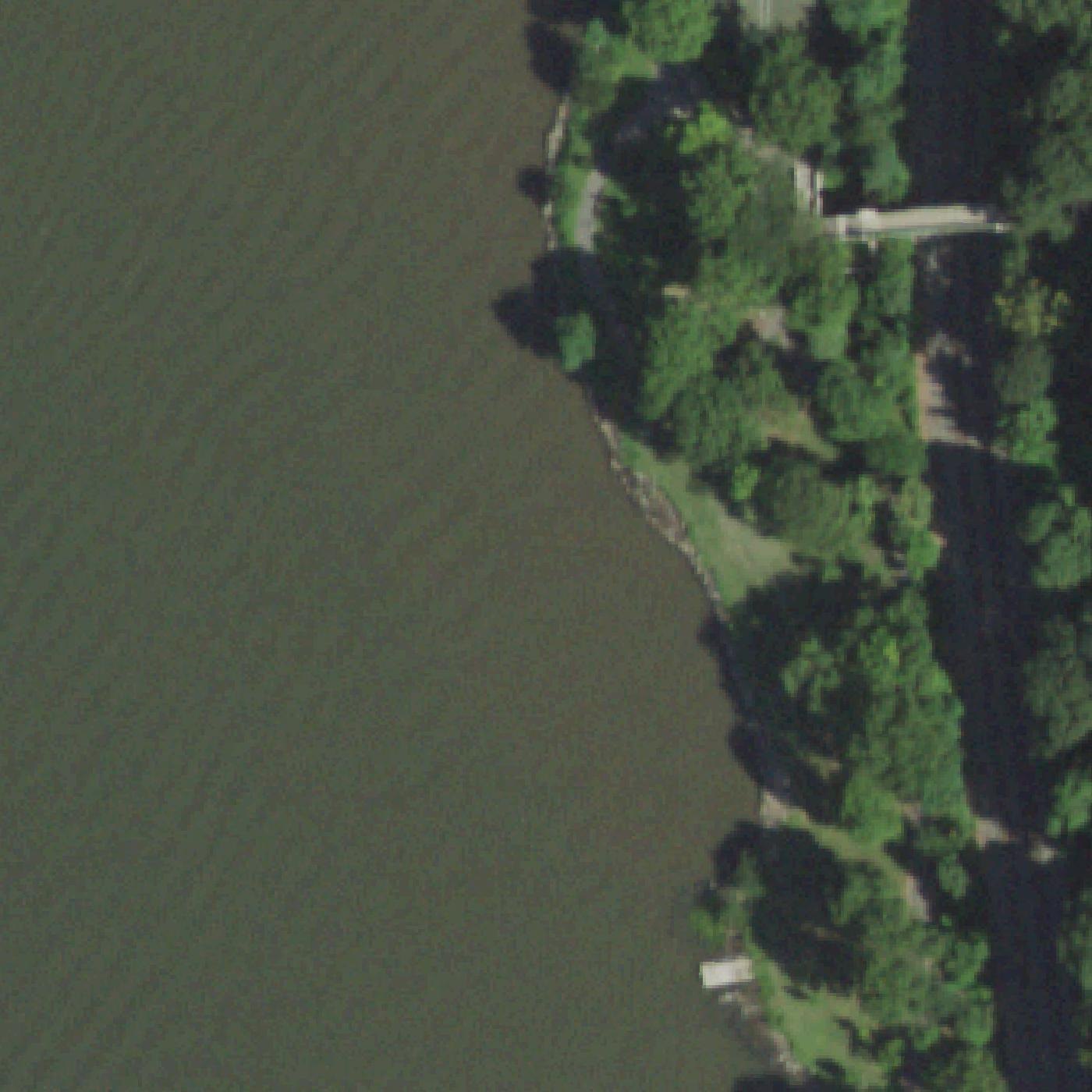Aerial map of Beach In Fort Washington Park