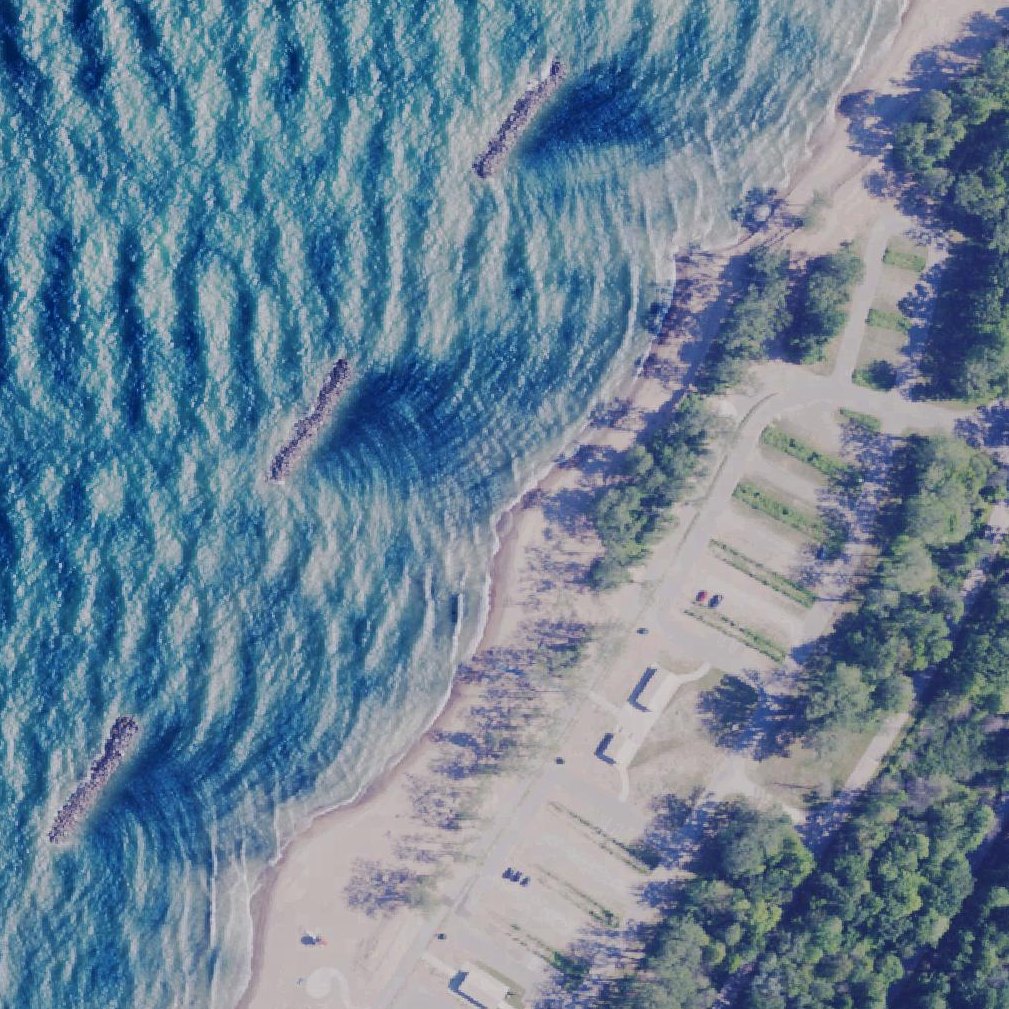 Aerial map of Beach no.8 Pettinato