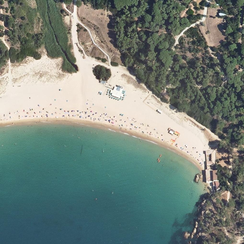 Aerial map of Beach of Castell