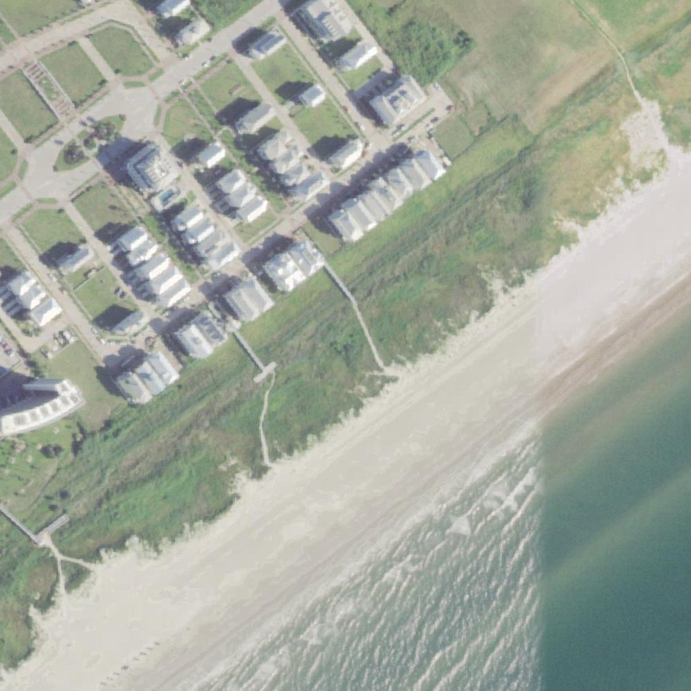 Aerial map of Beach Town White Bridge