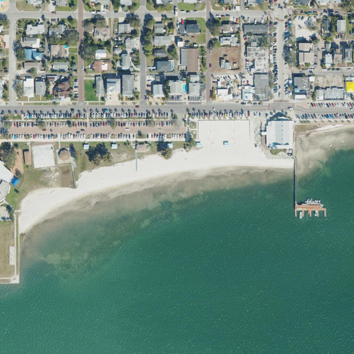Aerial map of Beach Yoga