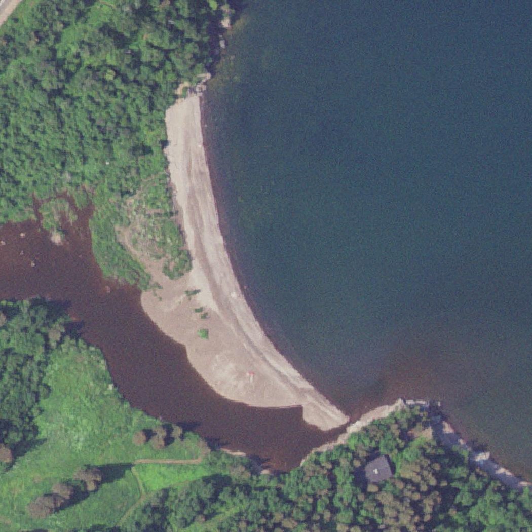 Aerial map of Beaver River Beach