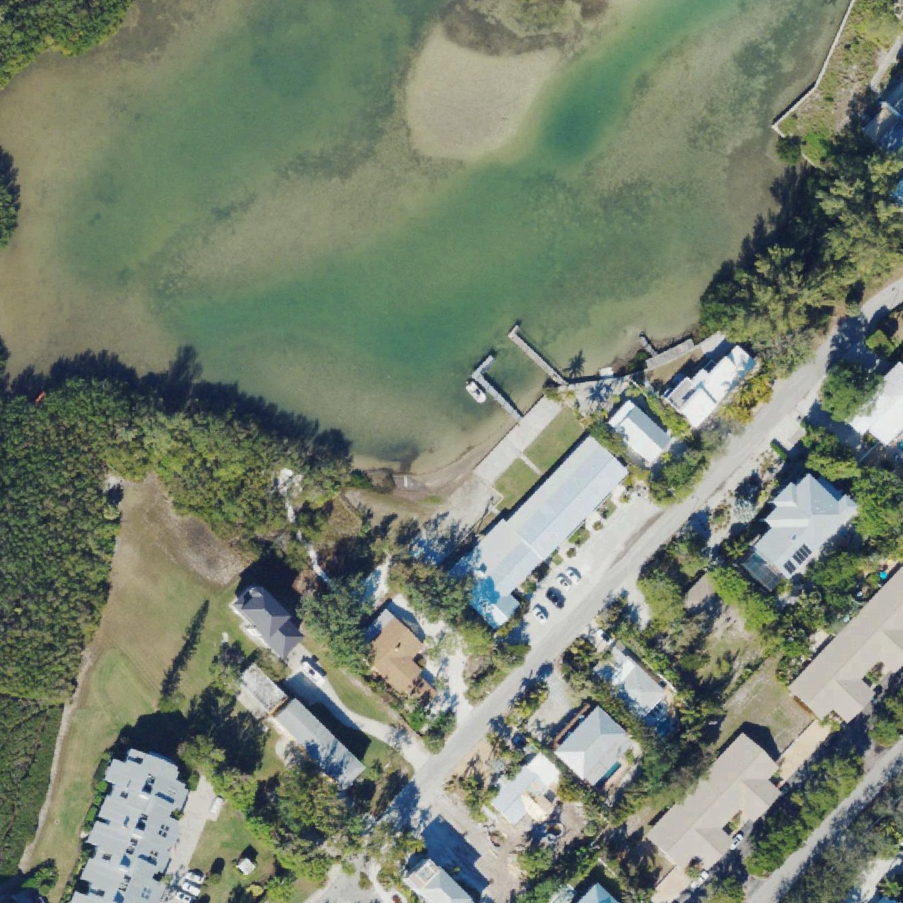 Aerial map of Beer Can Island