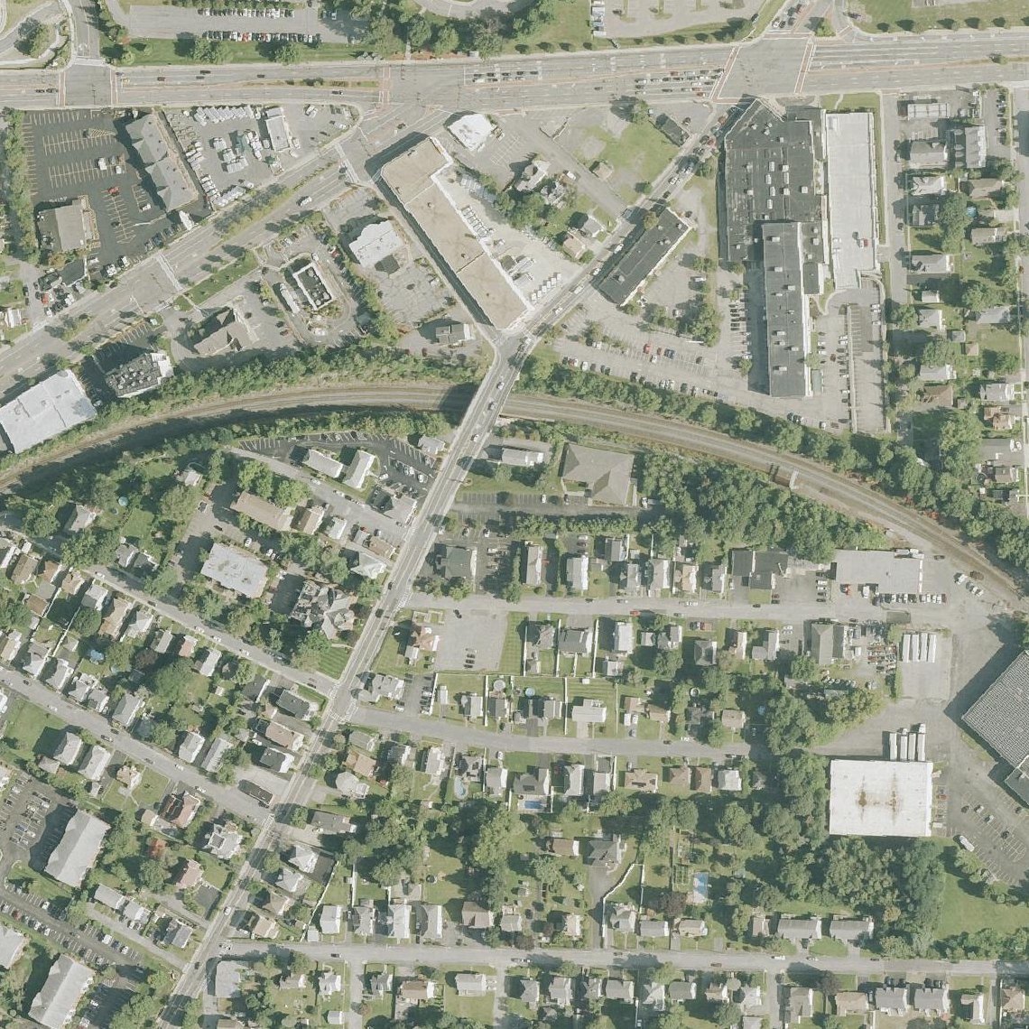 Aerial map of Bell Pond