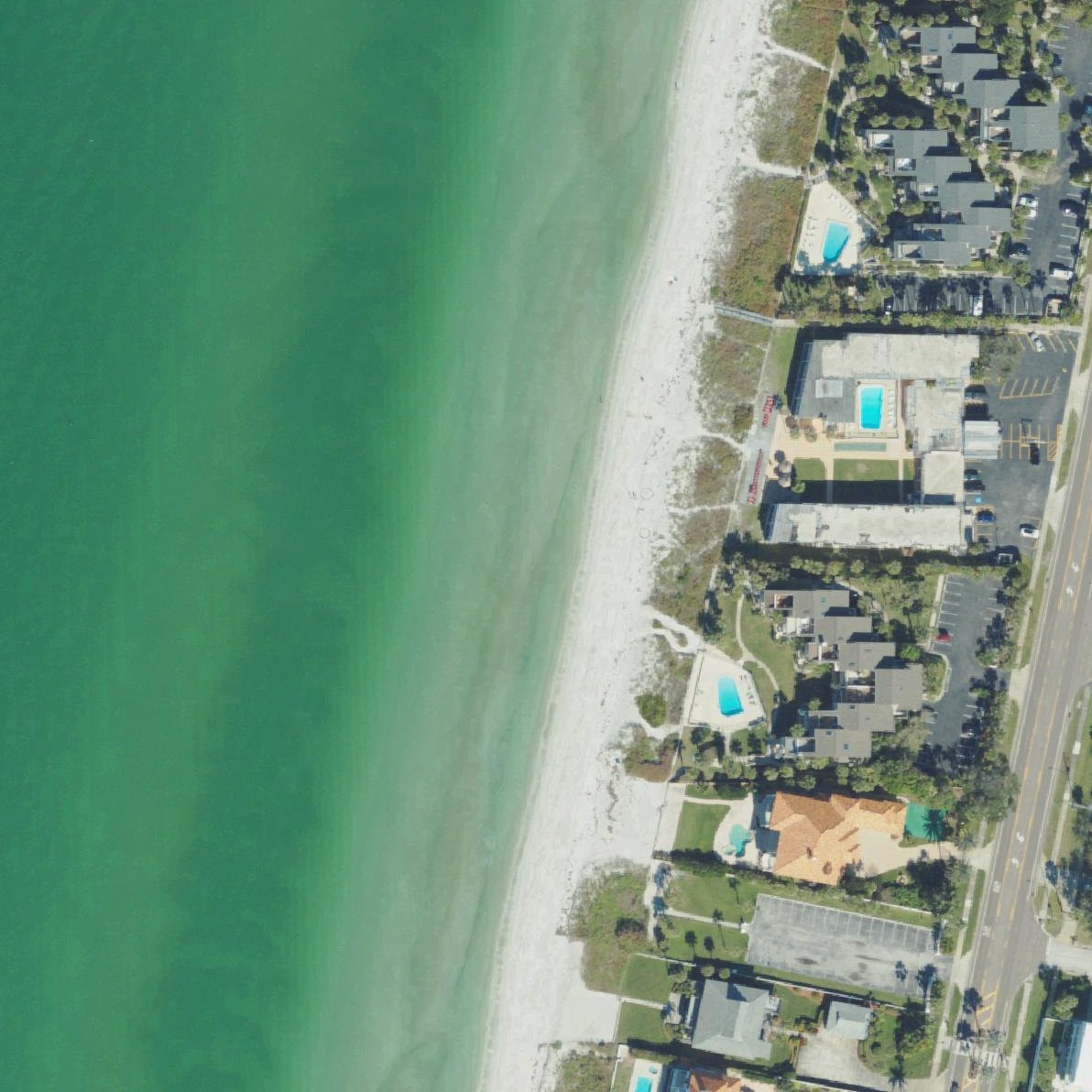 Aerial map of Belleair Beach