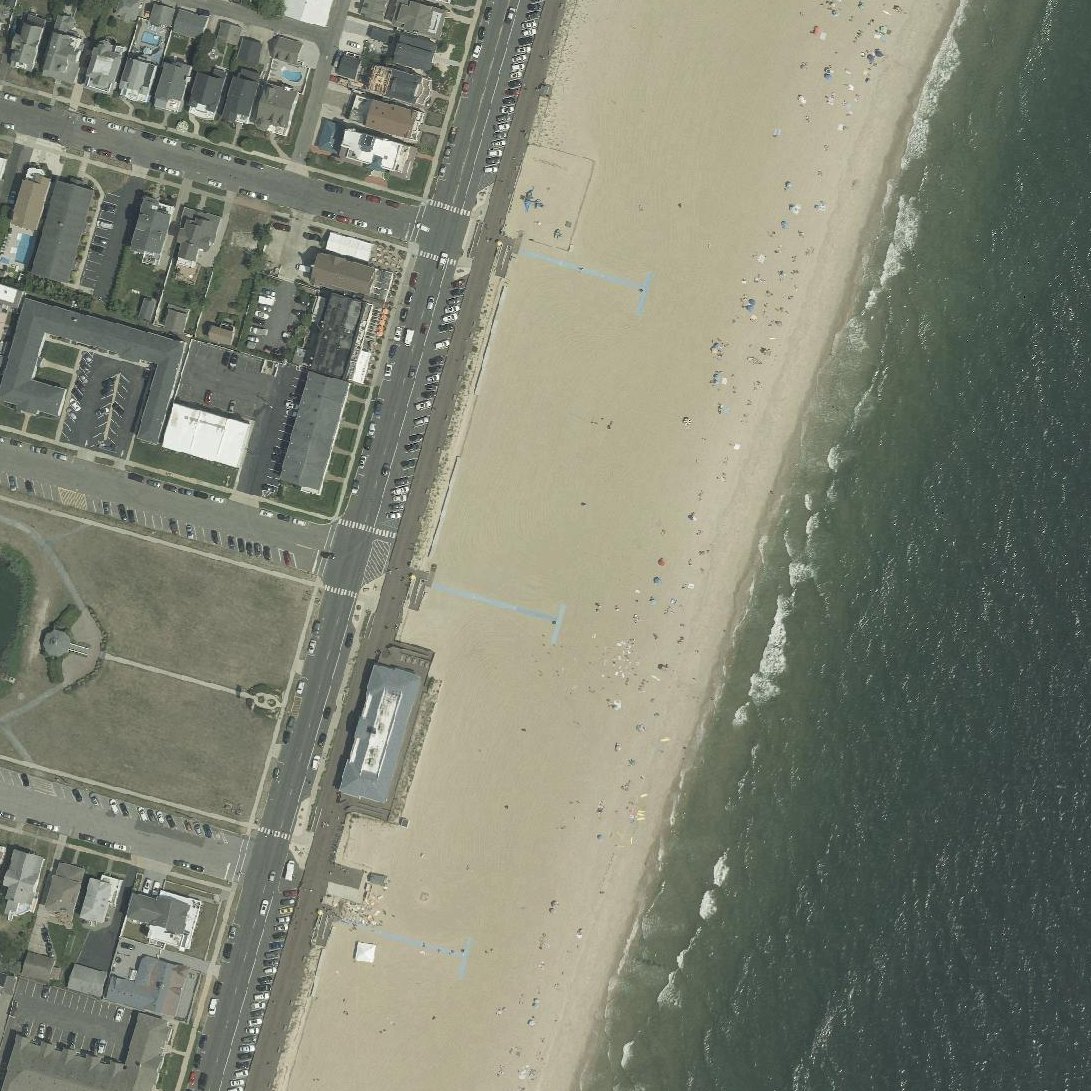 Aerial map of Belmar Beach
