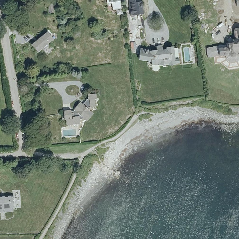 Aerial map of Belmont Beach