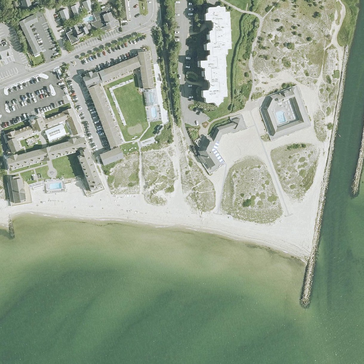 Aerial map of Belmont Road Beach