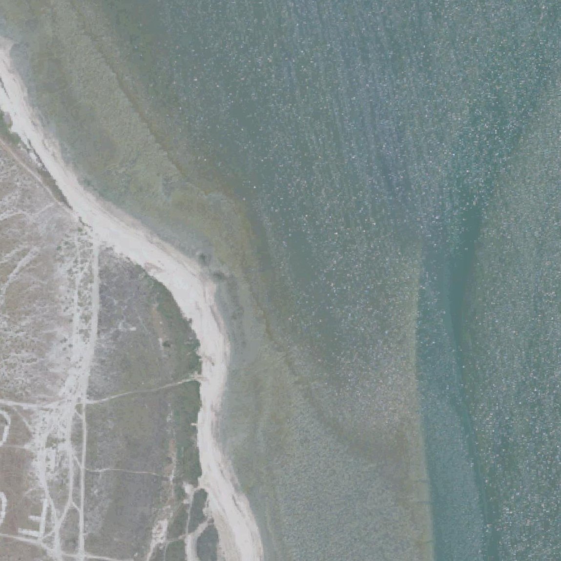 Aerial map of Belmont Slough Beach