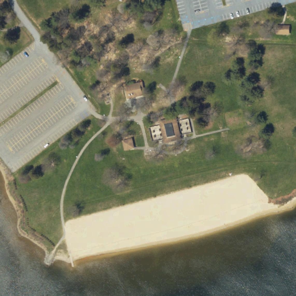 Aerial map of Beltzville State Park - Beach
