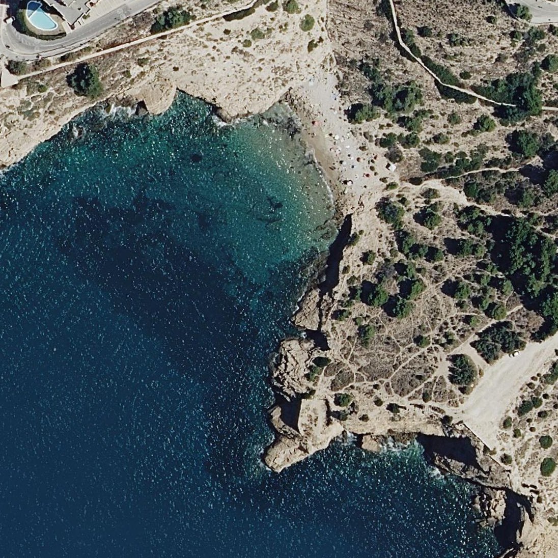 Aerial map of Benidorm Viewpoint