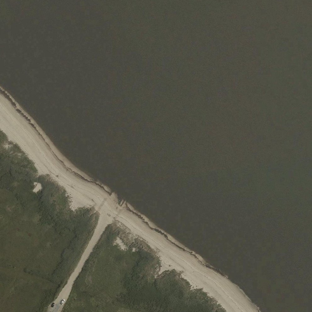 Aerial map of Bennett's Pier Beach