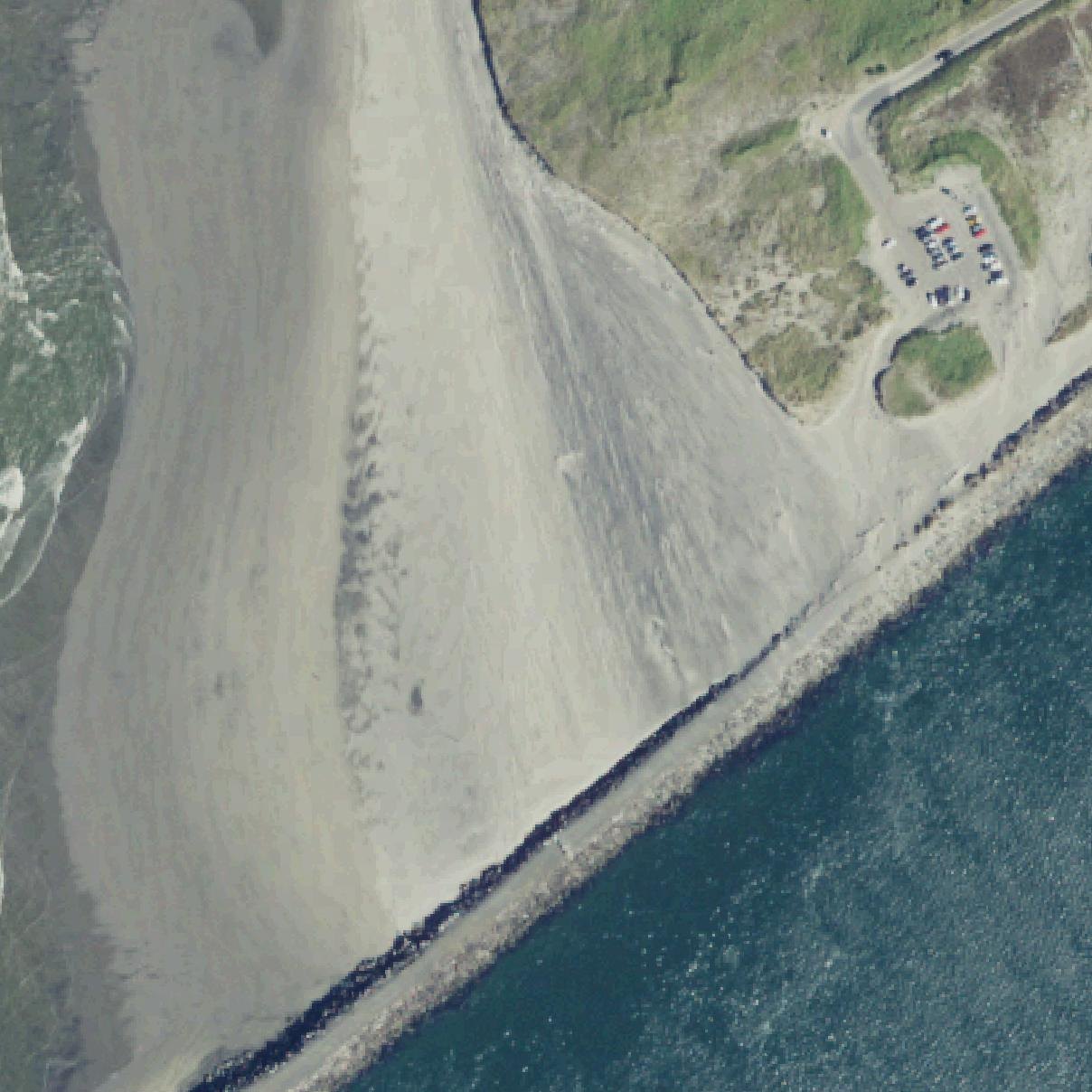 Aerial map of Benson Beach