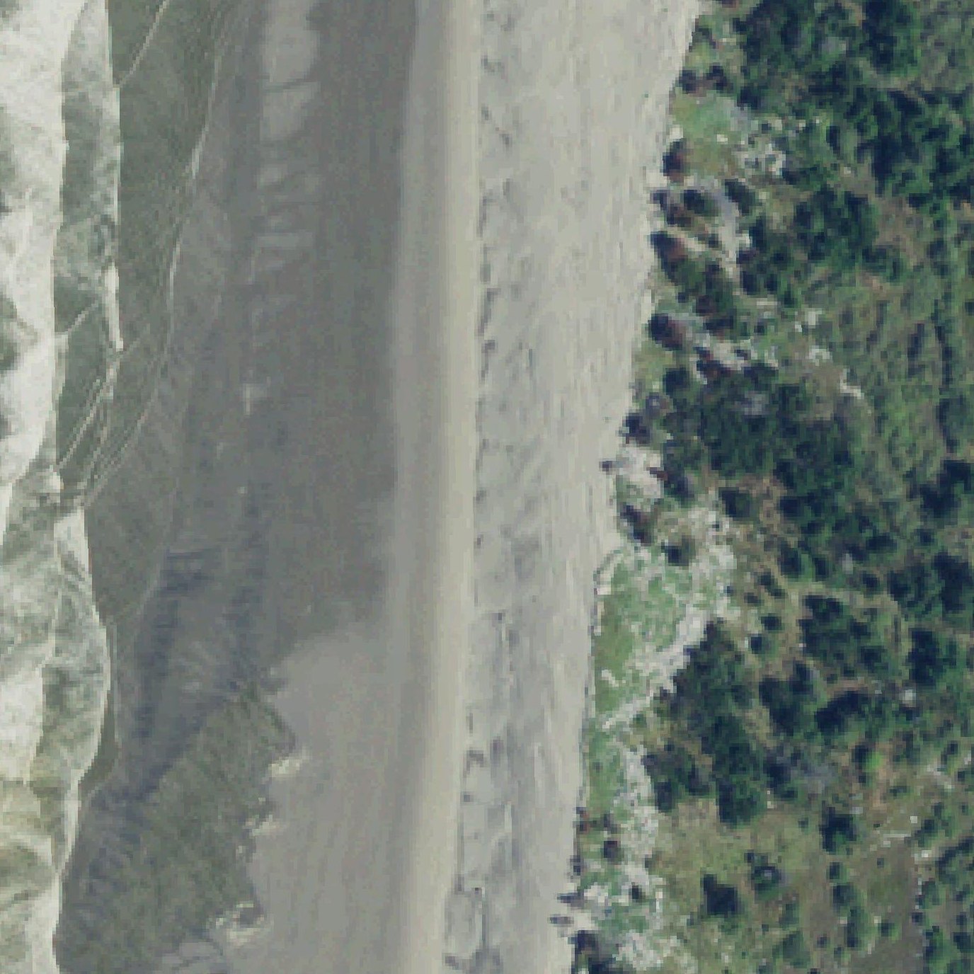 Aerial map of Benson Beach