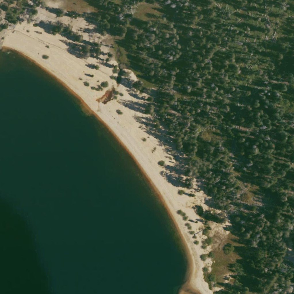 Aerial map of Benson Lake Beach