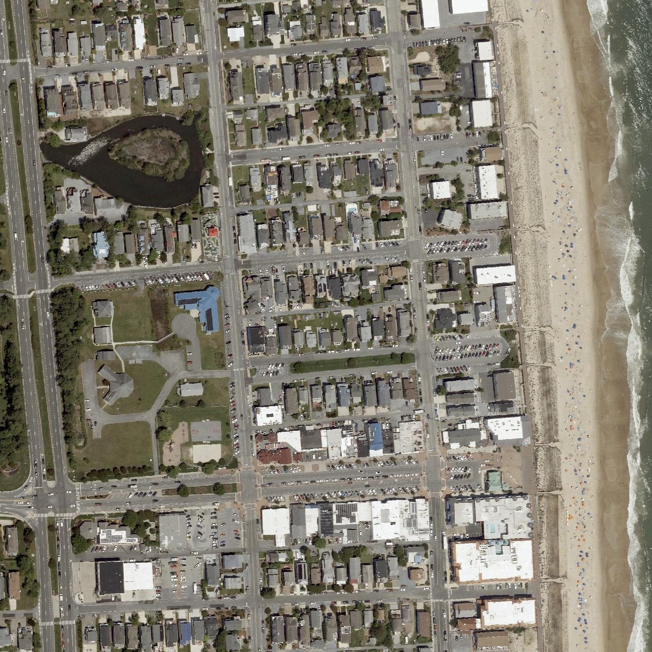 Aerial map of Bethany Beach Central Park