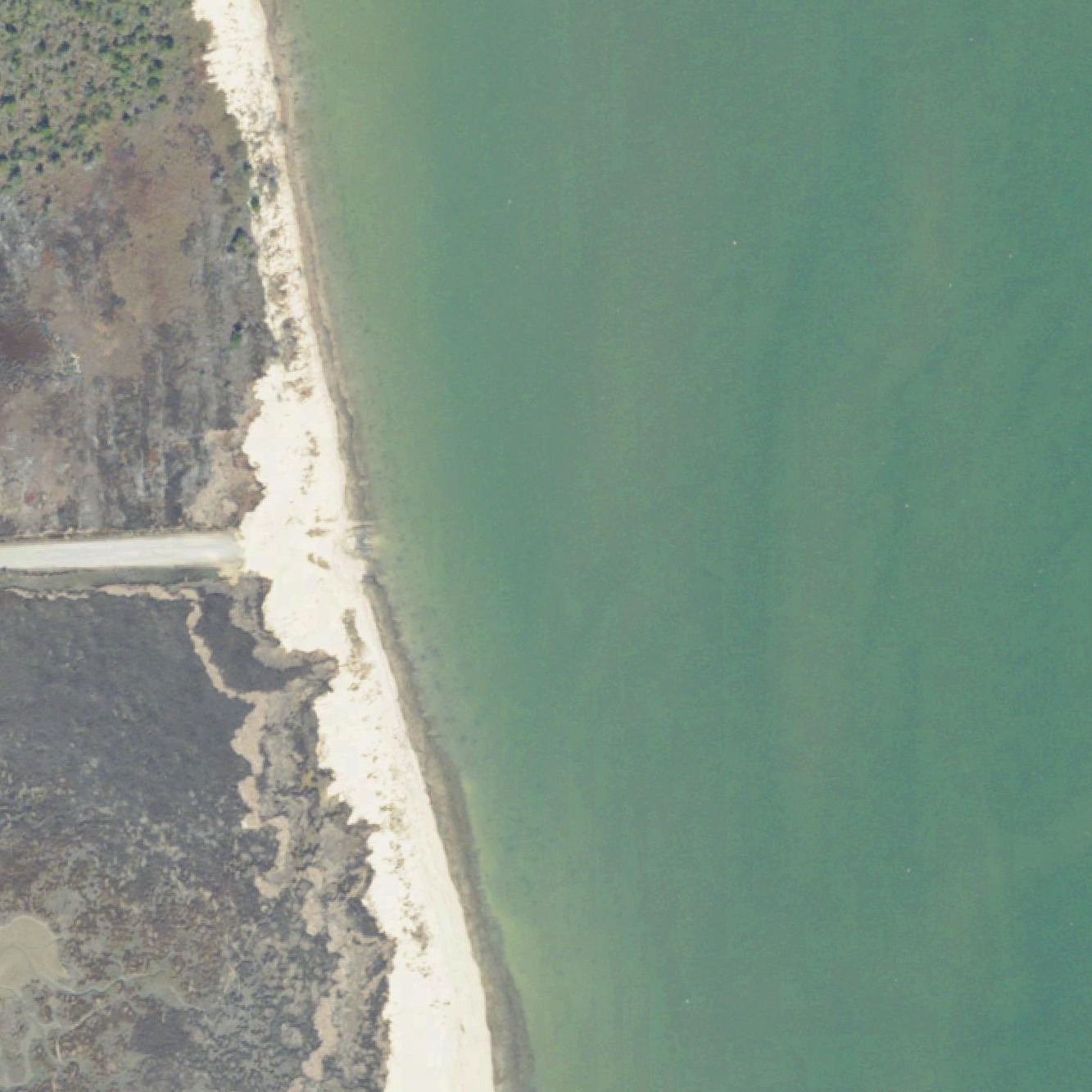 Aerial map of Bethel Beach Natural Area Preserve