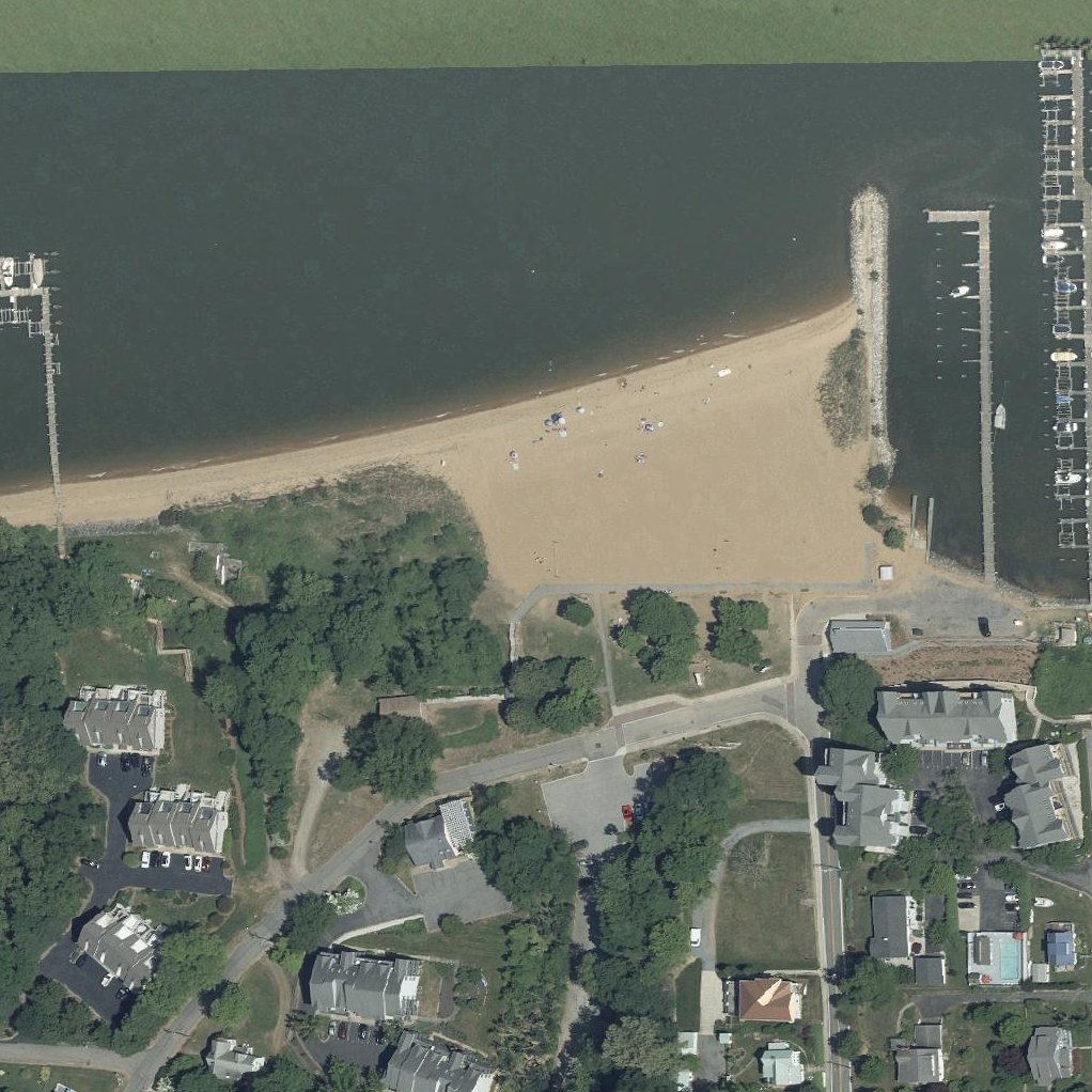 Aerial map of Betterton Beach