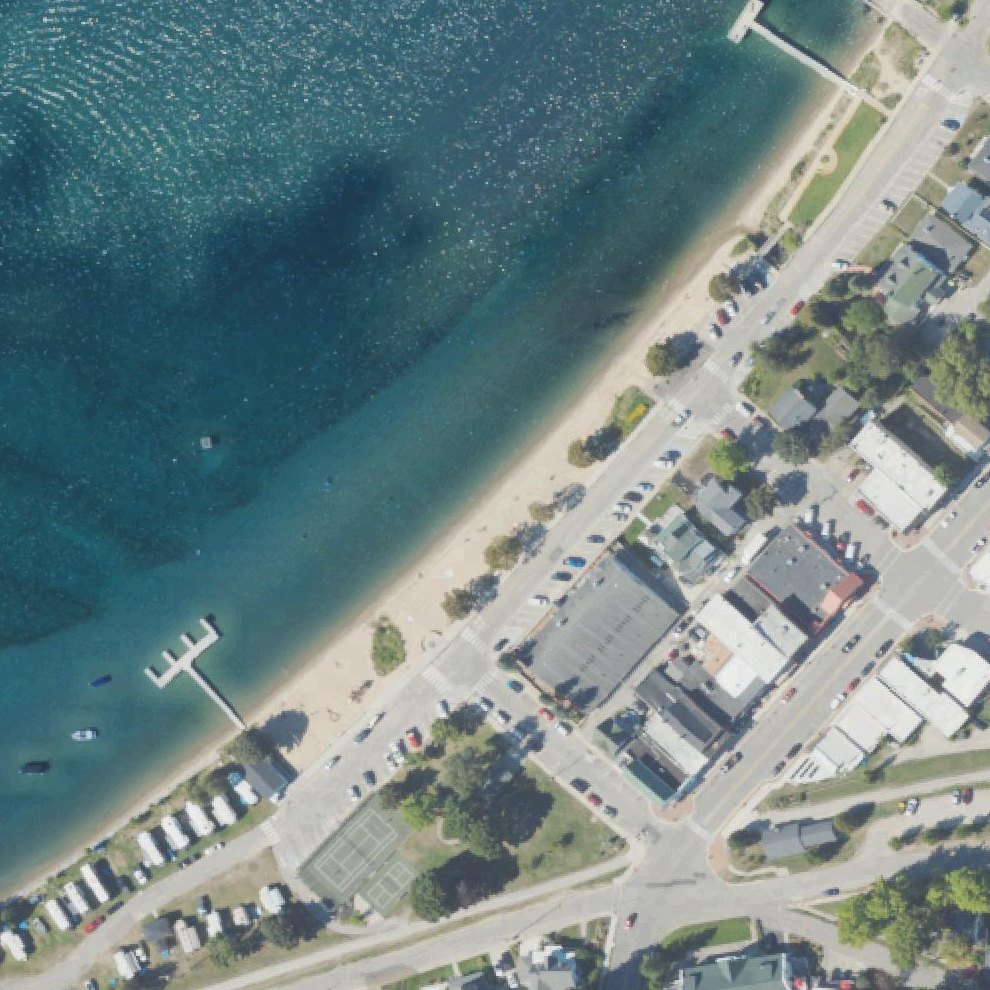 Aerial map of Beulah Beach