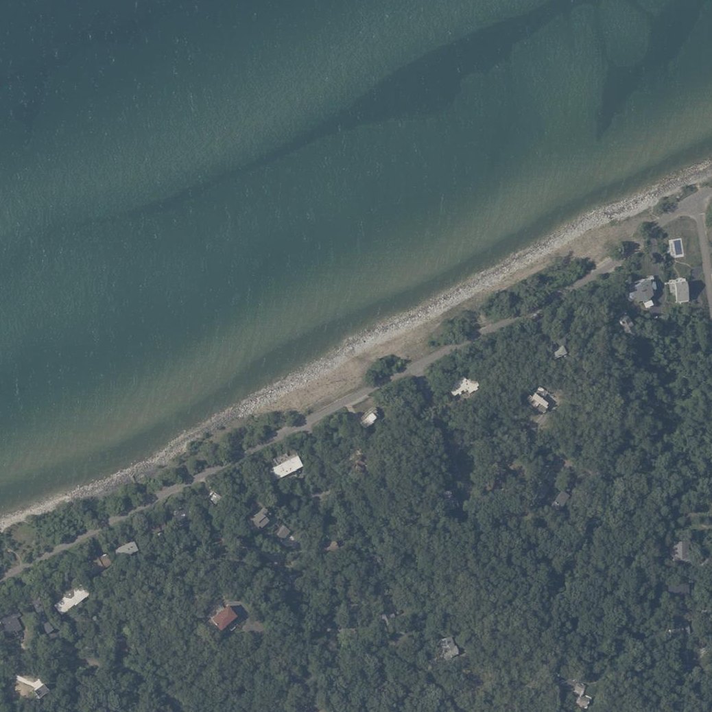 Aerial map of Beverly Shores Beach
