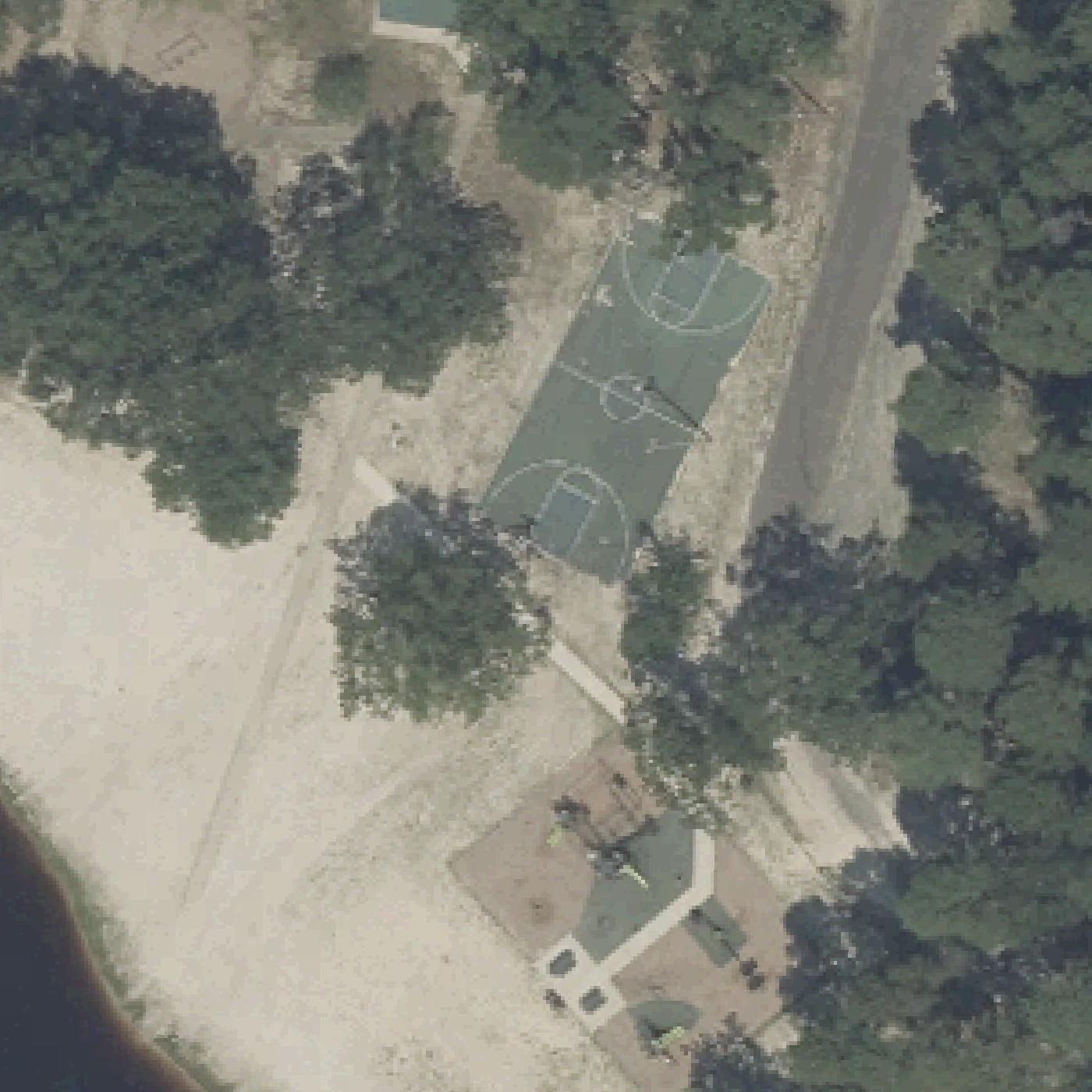 Aerial map of Bianchini Beach & Park