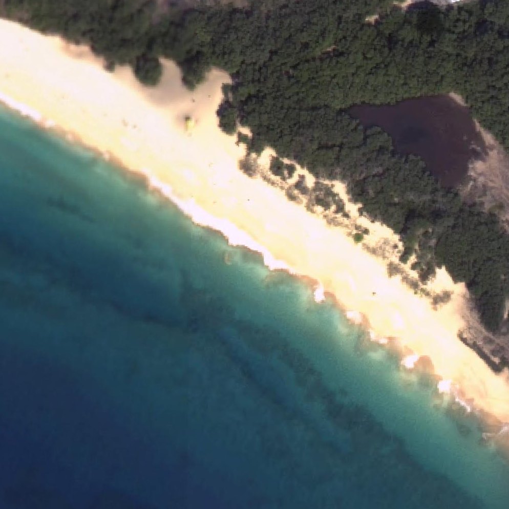 Aerial map of Big Beach