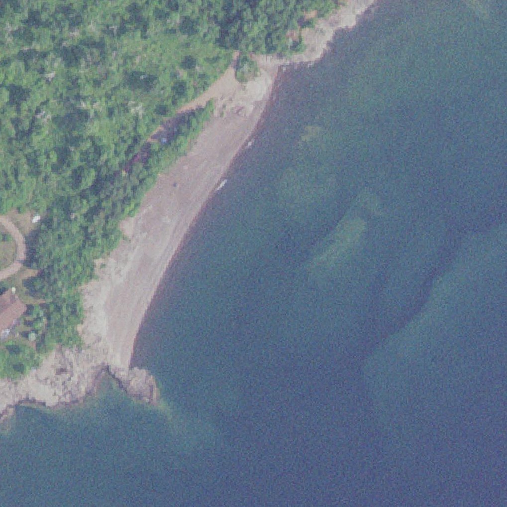 Aerial map of Big Beach