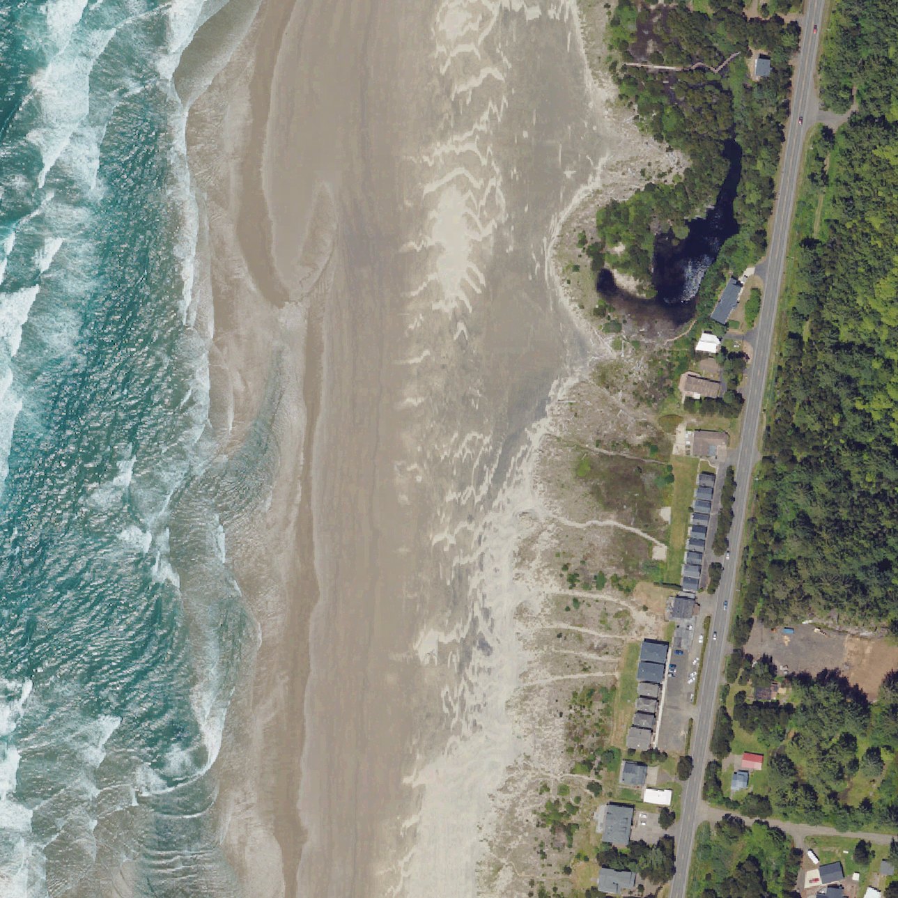 Aerial map of Big Stump Beach