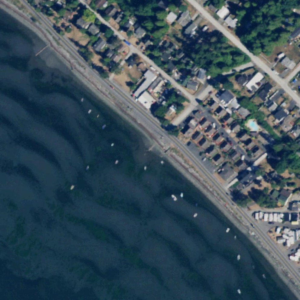 Aerial map of Birch Bay Beach Access North Entrance