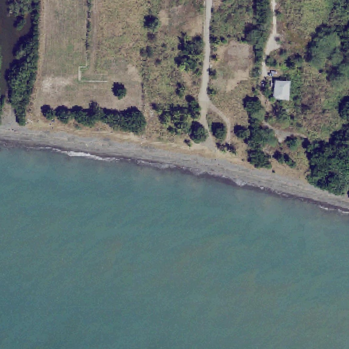 Aerial map of Bizarreta Beach