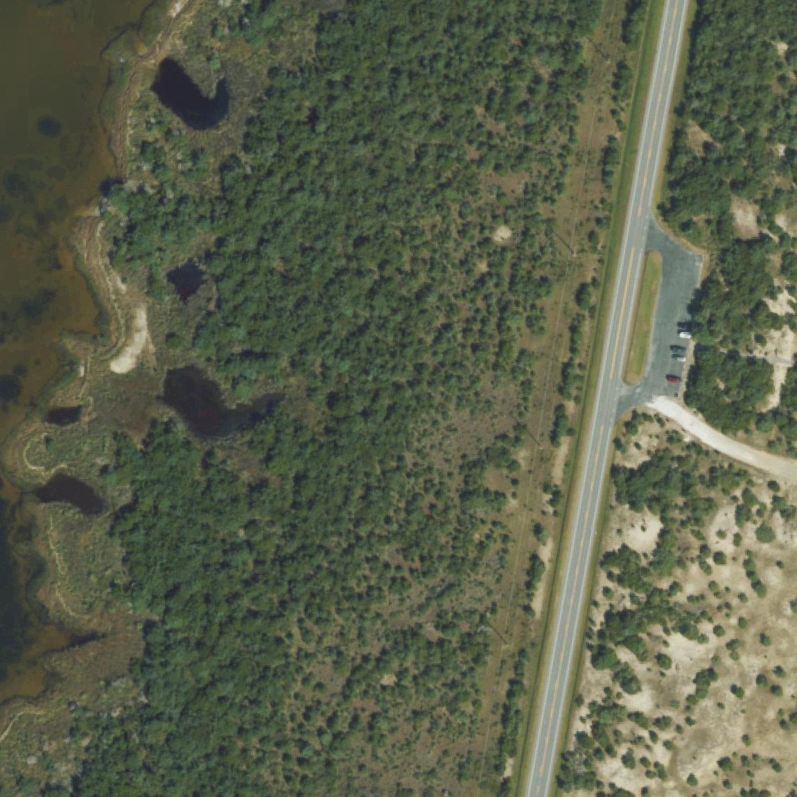 Aerial map of Black Pelican Beach