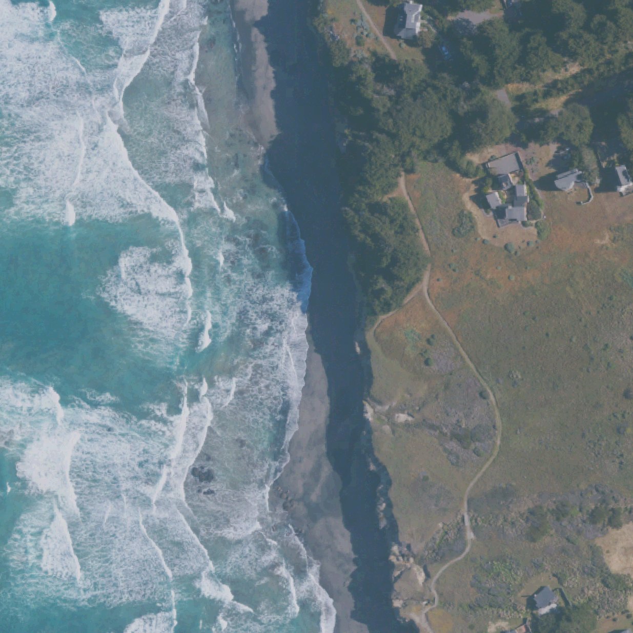 Aerial map of Black Point Beach