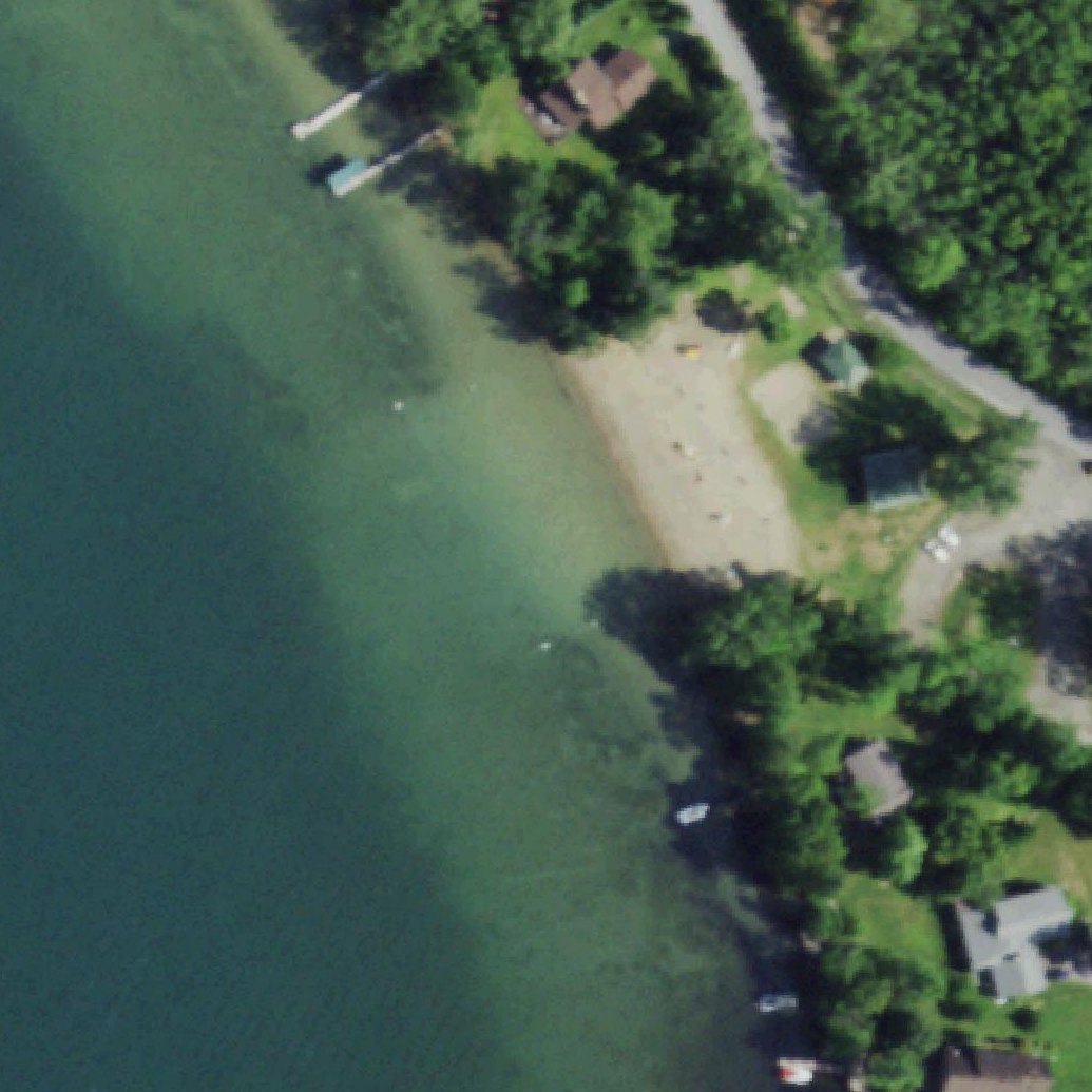Aerial map of Black Point Beach