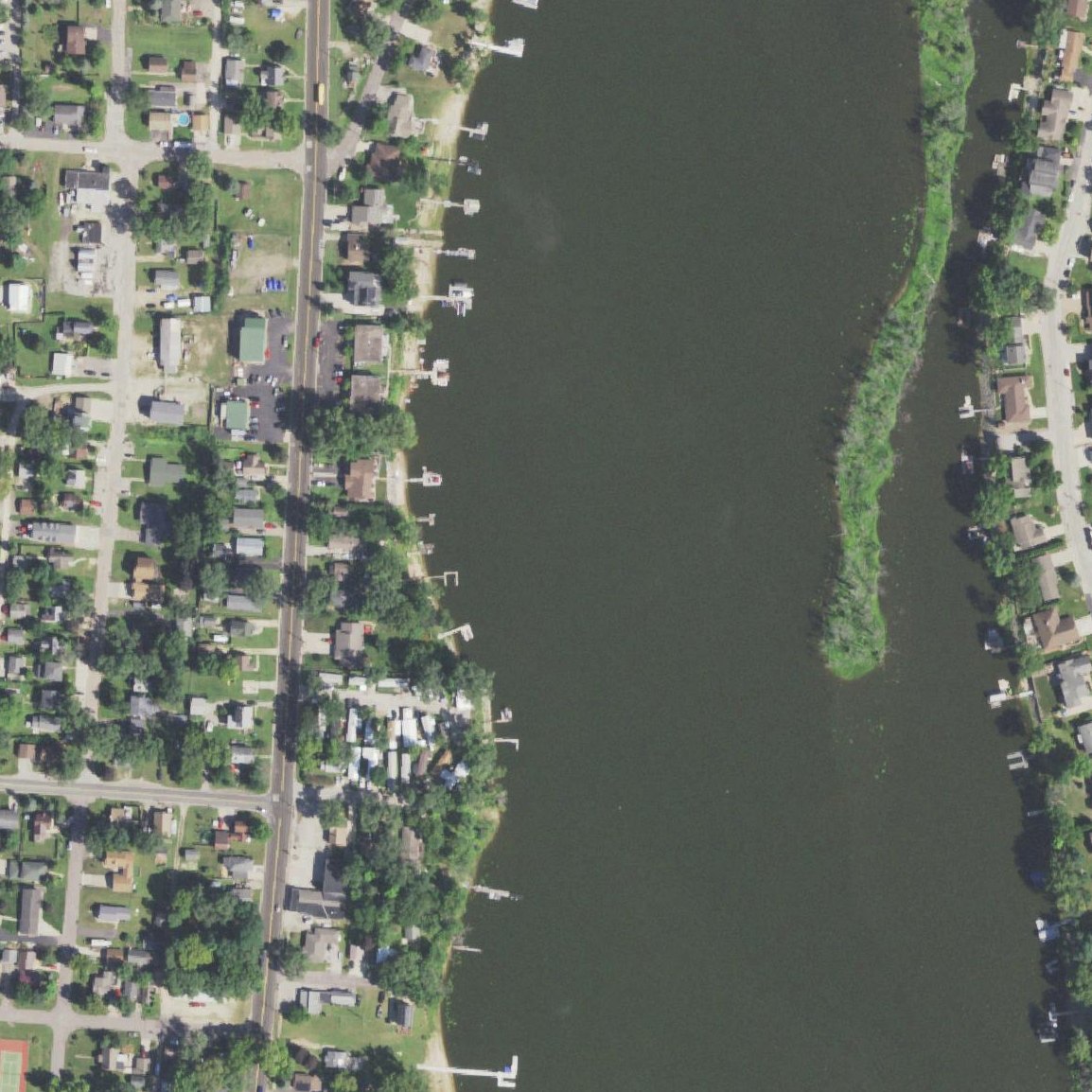 Aerial map of Black River Beach