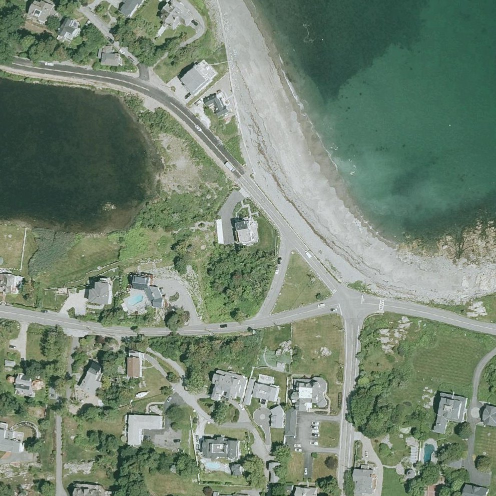 Aerial map of Black Rock Beach