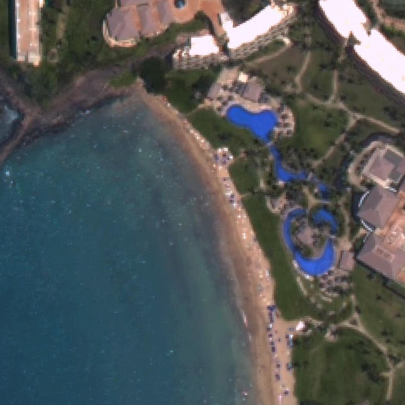 Aerial map of Black Rock Beach