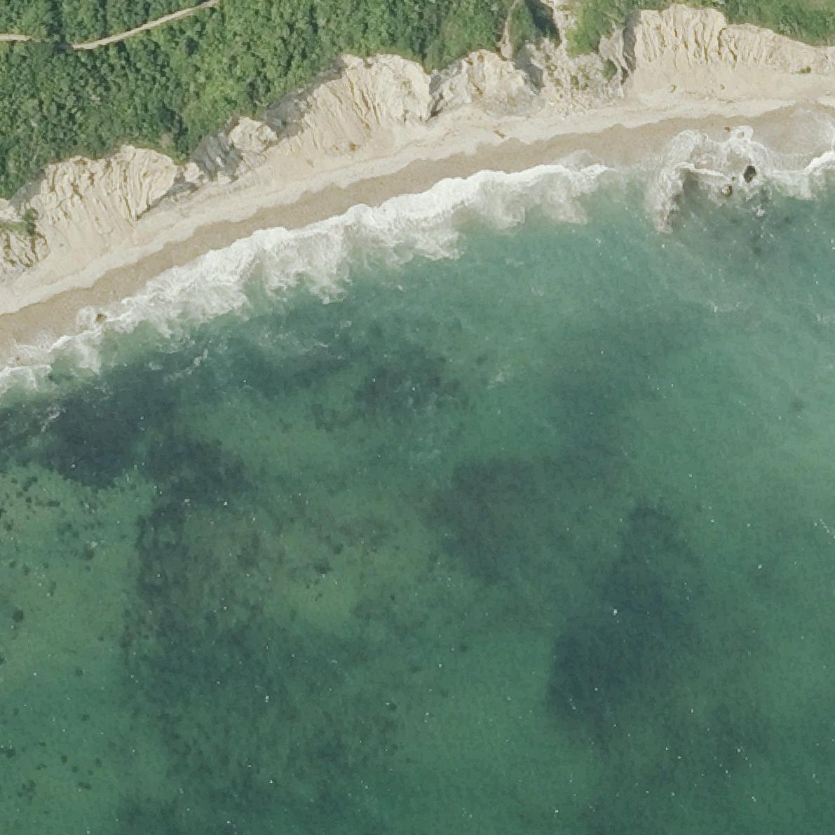 Aerial map of Black Rock Beach