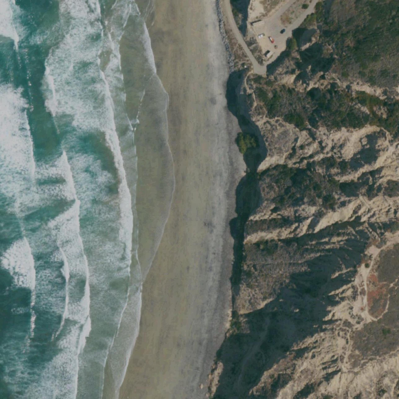 Aerial map of Blacks Beach