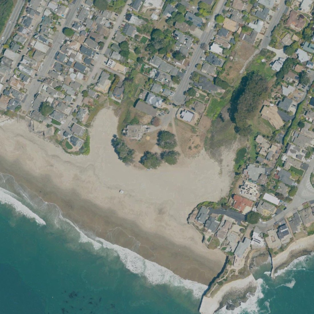 Aerial map of Blacks Beach