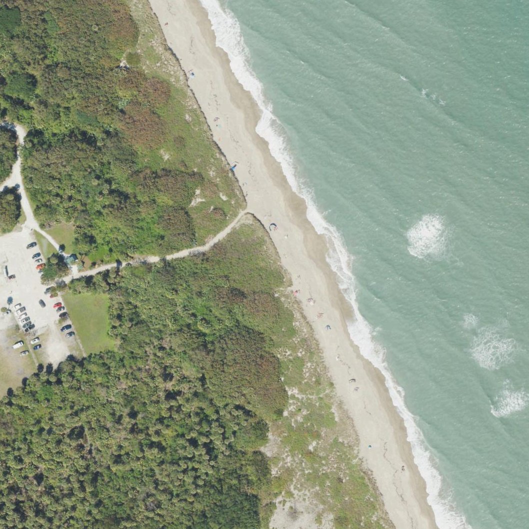 Aerial map of Blind Creek Beach