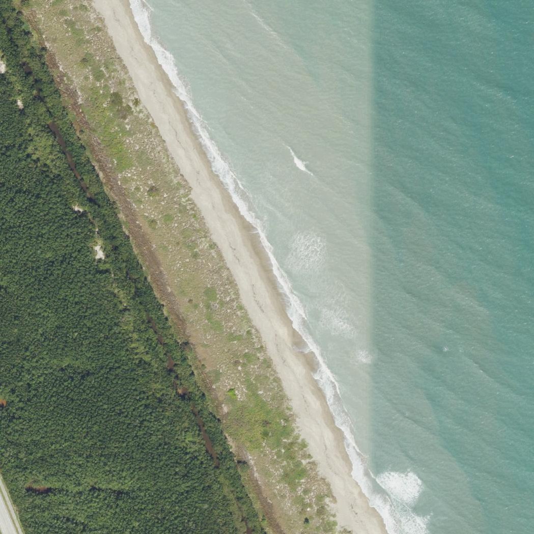 Aerial map of Blind Creek Beach North