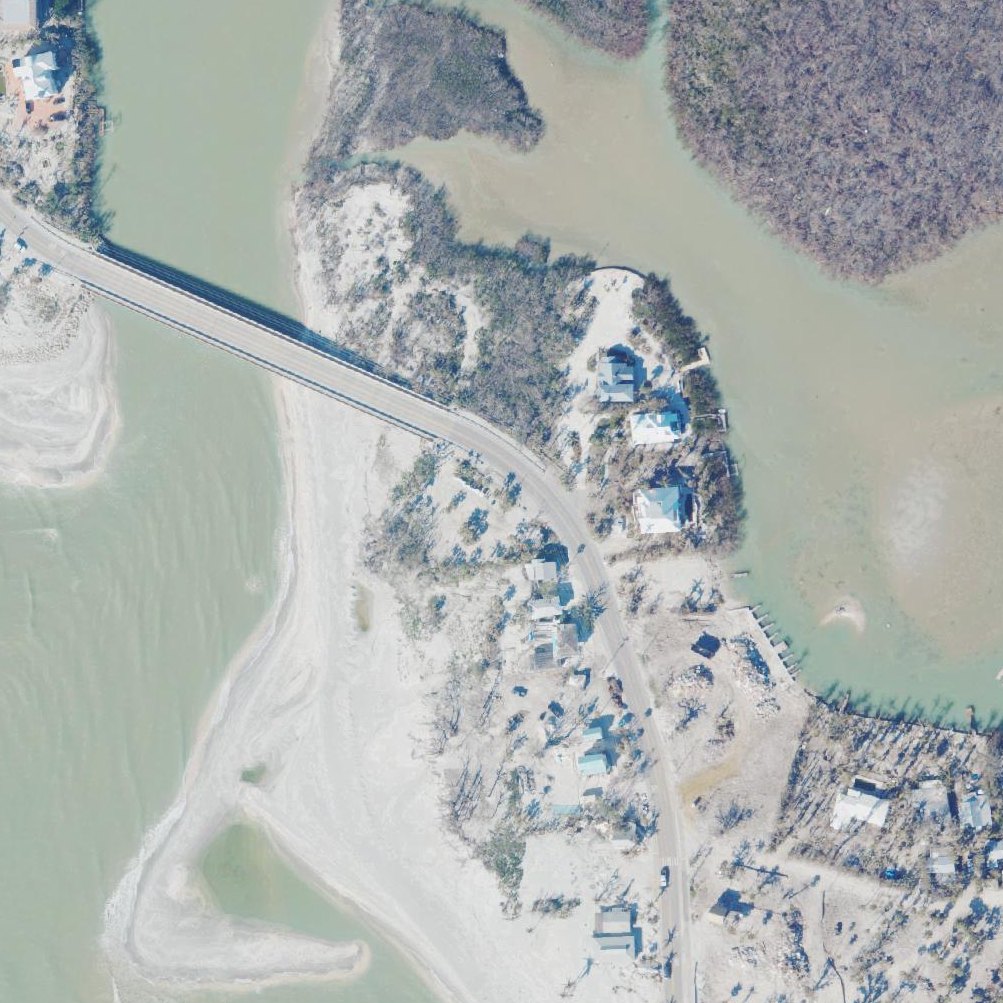 Aerial map of Blind Pass Beach