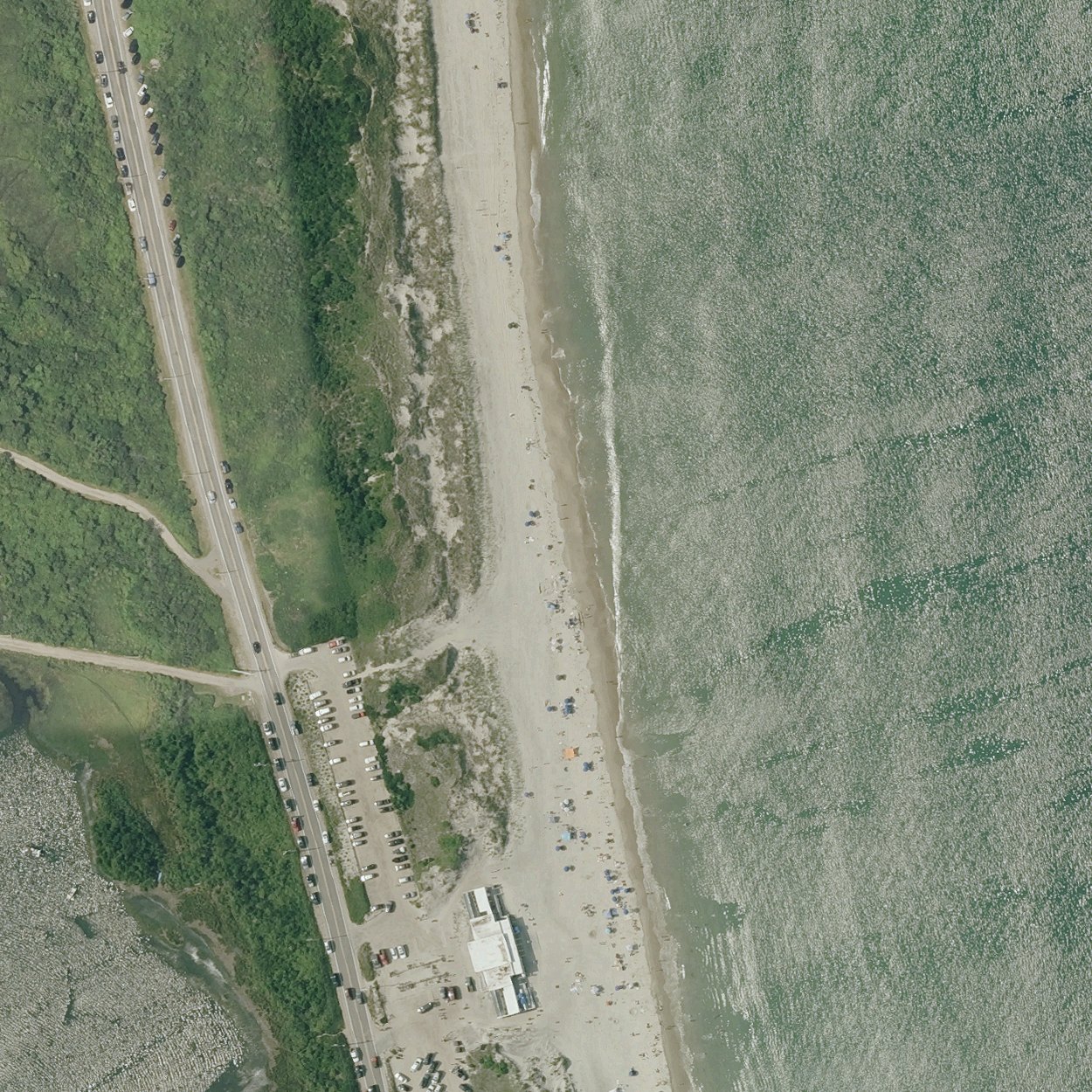 Aerial map of Block Island State Beach