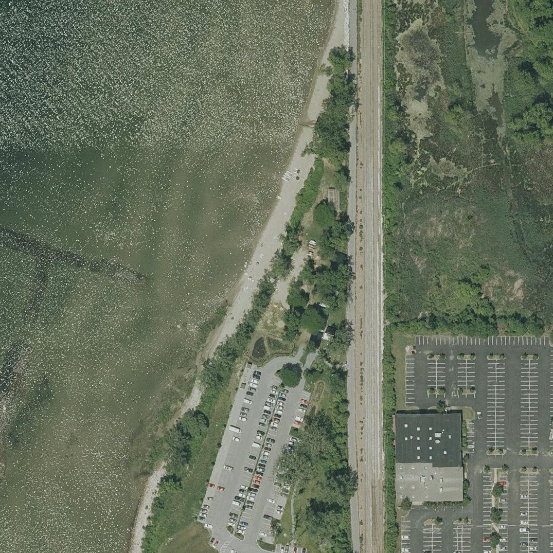Aerial map of Blodgett Beach