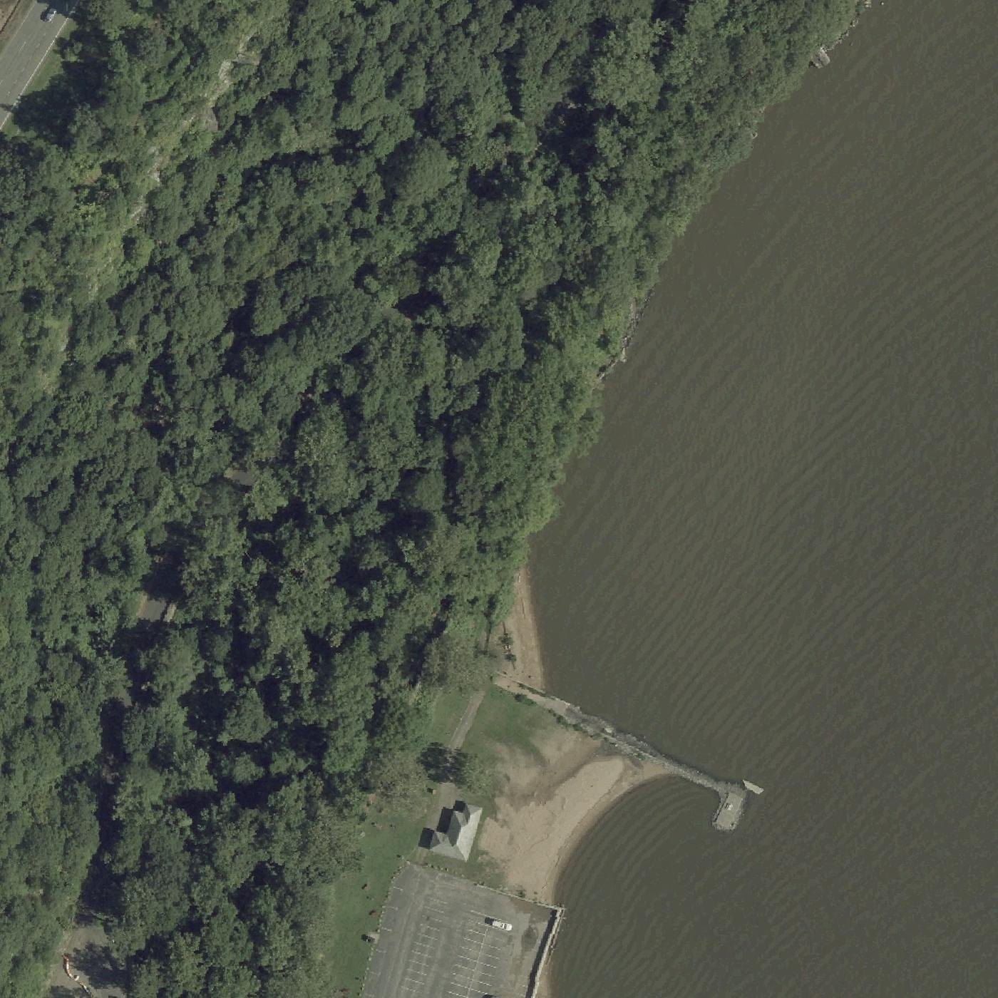 Aerial map of Bloomer Beach